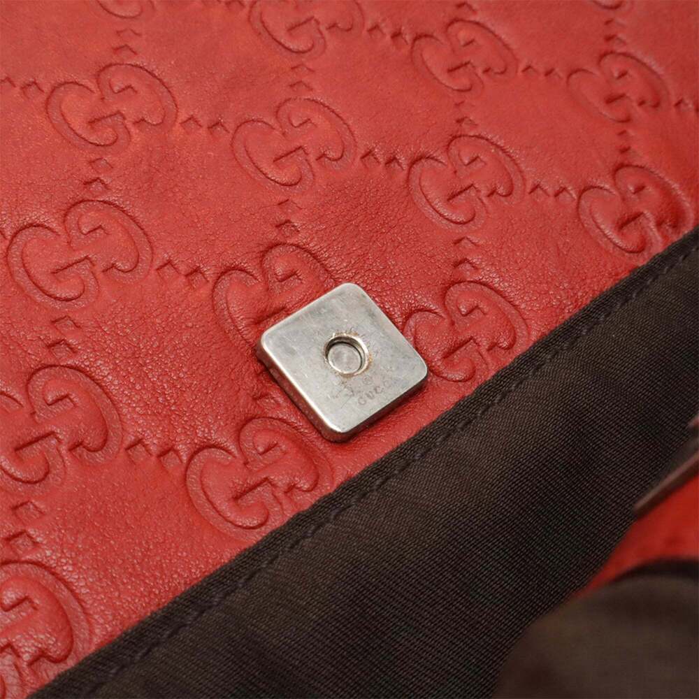 GUCCI Red Leather Shoulder Bag - Picture 10 of 10